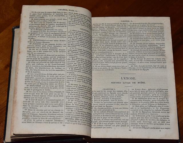 La Sainte Bible 1863 (écriture minuscule)